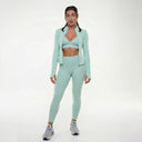 Lepea™ Tracksuit set (tank top, leggings and short zip-up jacket)