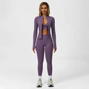 BAD CLOTHING™ Tracksuit set (tank top, leggings and short zip-up jacket)