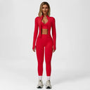 BAD CLOTHING™ Tracksuit set (tank top, leggings and short zip-up jacket)