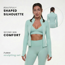 Lepea™ Tracksuit set (tank top, leggings and short zip-up jacket)