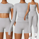 Two-piece set (long/short-sleeved T-shirt or tank top + sports and yoga shorts) - BAD CLOTHING™