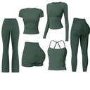 Two-piece set (long/short-sleeved T-shirt or tank top + sports and yoga shorts) - BAD CLOTHING™